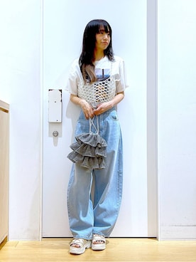 あおき@LAKOLE海老名さん(レディース・156cm)の夏コーディネート
