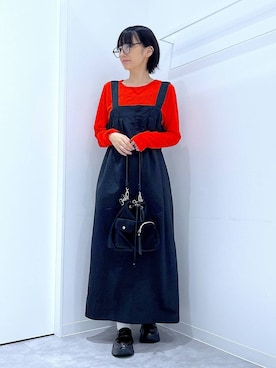 あおき@LAKOLE海老名さん（レディース・156cm）の秋コーディネート