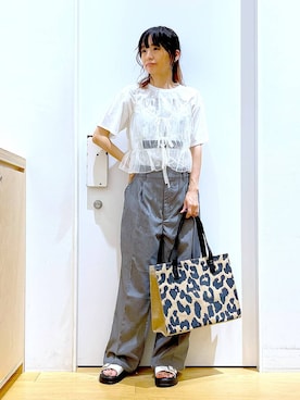 あおき@LAKOLE海老名さん(レディース・156cm)の夏コーディネート