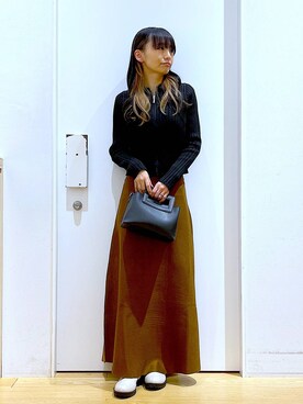 あおき@LAKOLE海老名さん（レディース・156cm）の冬コーディネート