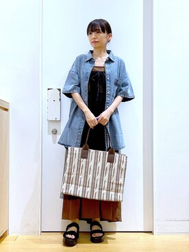 あおき@LAKOLE海老名さん(レディース・156cm)の夏コーディネート