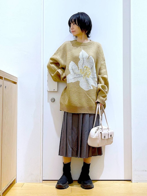 セール】フラワーモチーフニットプルオーバー / 141965（ニット