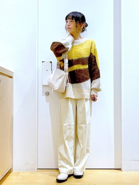 あおき@LAKOLE海老名さん(レディース・156cm)の冬コーディネート