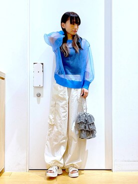 あおき@LAKOLE海老名さん(レディース・156cm)の夏コーディネート