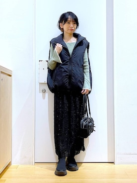 「LAKOLE（ラコレ）のアイテム（その他アウター）」を使った、あおき@LAKOLE海老名さん（レディース・156cm）の秋コーディネート
