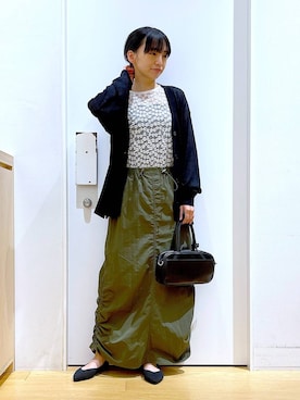 あおき@LAKOLE海老名さん(レディース・156cm)の春コーディネート