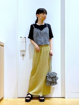 あおき@LAKOLE海老名さん(レディース・156cm)の夏コーディネート