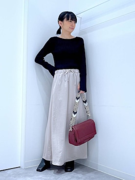 あおき@LAKOLE海老名さん（レディース・156cm）の秋コーディネート