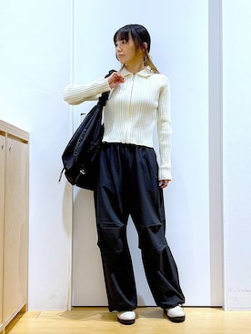 あおき@LAKOLE海老名さん(レディース・156cm)の春コーディネート