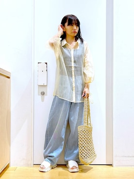 あおき@LAKOLE海老名さん(レディース・156cm)の夏コーディネート