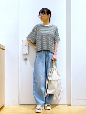 あおき@LAKOLE海老名さん（レディース・156cm）の夏コーディネート