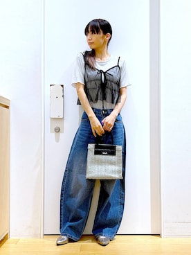 あおき@LAKOLE海老名さん（レディース・156cm）の夏コーディネート