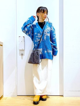 あおき@LAKOLE海老名さん（レディース・156cm）の冬コーディネート