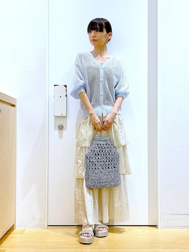 あおき@LAKOLE海老名さん（レディース・156cm）の夏コーディネート