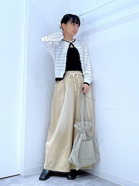 あおき@LAKOLE海老名さん（レディース・156cm）の春コーディネート