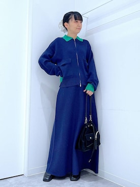 あおき@LAKOLE海老名さん（レディース・156cm）の冬コーディネート