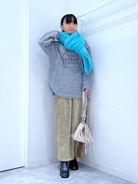 あおき@LAKOLE海老名さん(レディース・156cm)の冬コーディネート