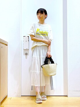 あおき@LAKOLE海老名さん（レディース・156cm）の夏コーディネート