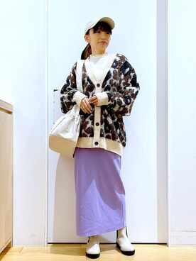 あおき@LAKOLE海老名さん(レディース・156cm)の冬コーディネート