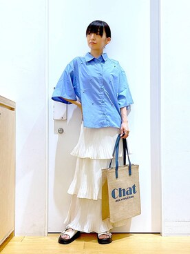 あおき@LAKOLE海老名さん(レディース・156cm)の夏コーディネート