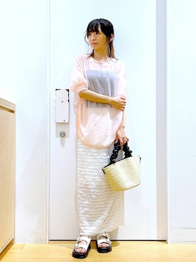 あおき@LAKOLE海老名さん（レディース・156cm）の夏コーディネート