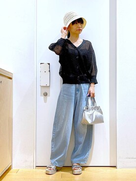 あおき@LAKOLE海老名さん(レディース・156cm)の夏コーディネート