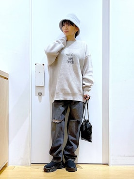 あおき@LAKOLE海老名さん(レディース・156cm)の冬コーディネート