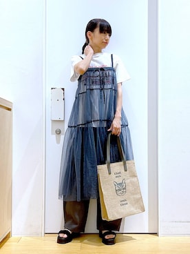 あおき@LAKOLE海老名さん（レディース・156cm）の夏コーディネート