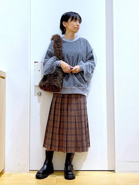 あおき@LAKOLE海老名さん(レディース・156cm)の秋コーディネート