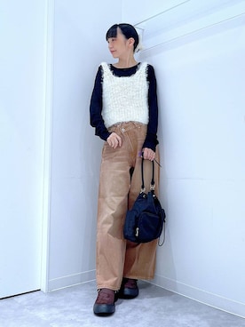 「LAKOLE（ラコレ）のアイテム」を使った、あおき@LAKOLE海老名さん（レディース・156cm）の秋コーディネート