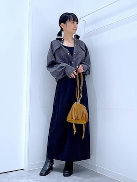 あおき@LAKOLE海老名さん（レディース・156cm）の秋コーディネート