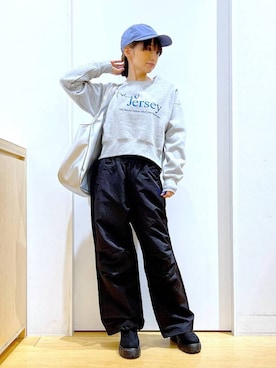 あおき@LAKOLE海老名さん(レディース・156cm)の冬コーディネート