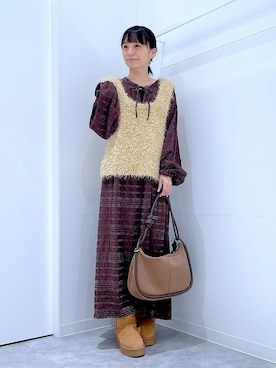 あおき@LAKOLE海老名さん(レディース・156cm)の秋コーディネート