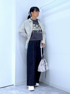 あおき@LAKOLE海老名さん（レディース・156cm）の春コーディネート