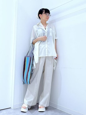 「LAKOLE（ラコレ）のアイテム」を使った、あおき@LAKOLE海老名さん（レディース・156cm）の夏コーディネート
