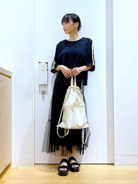 あおき@LAKOLE海老名さん（レディース・156cm）の夏コーディネート