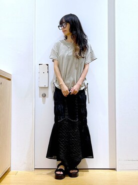 あおき@LAKOLE海老名さん（レディース・156cm）の夏コーディネート