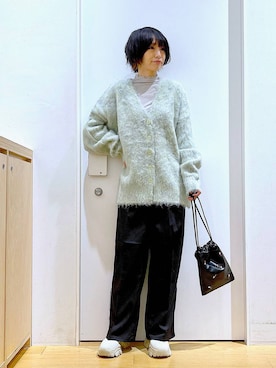 あおき@LAKOLE海老名さん(レディース・156cm)の冬コーディネート