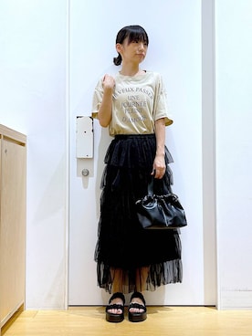 あおき@LAKOLE海老名さん（レディース・156cm）の夏コーディネート