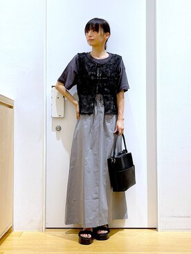 あおき@LAKOLE海老名さん(レディース・156cm)の秋コーディネート