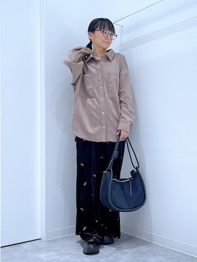 「アイテム（サングラス）」を使った、あおき@LAKOLE海老名さん（レディース・156cm）の秋コーディネート