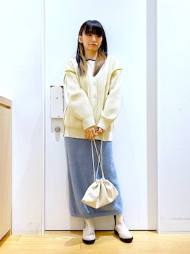あおき@LAKOLE海老名さん（レディース・156cm）の冬コーディネート
