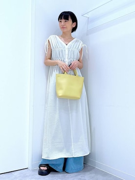 あおき@LAKOLE海老名さん（レディース・156cm）の夏コーディネート