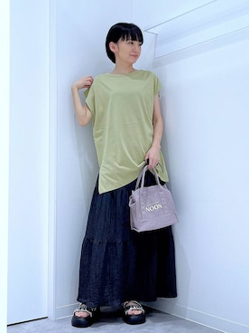 あおき@LAKOLE海老名さん（レディース・156cm）の夏コーディネート