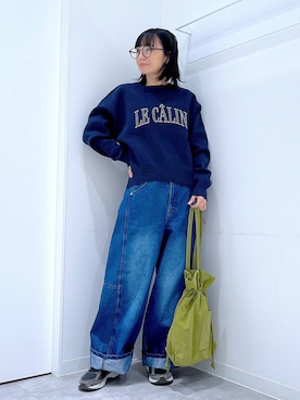 あおき@LAKOLE海老名さん(レディース・156cm)の冬コーディネート