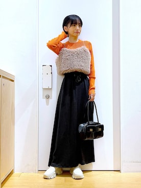 あおき@LAKOLE海老名さん（レディース・156cm）の秋コーディネート