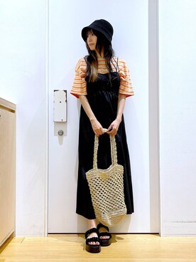 あおき@LAKOLE海老名さん（レディース・156cm）の夏コーディネート