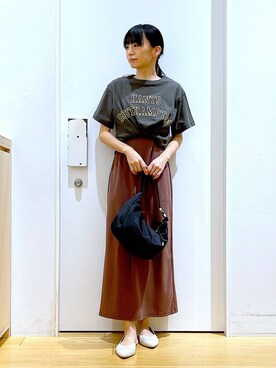 あおき@LAKOLE海老名さん（レディース・156cm）の春コーディネート