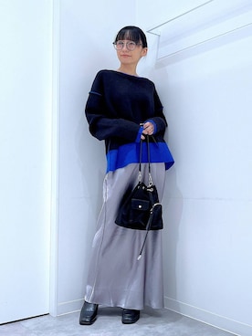 あおき@LAKOLE海老名さん(レディース・156cm)の冬コーディネート