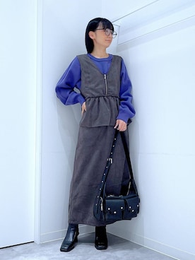 あおき@LAKOLE海老名さん（レディース・156cm）の秋コーディネート